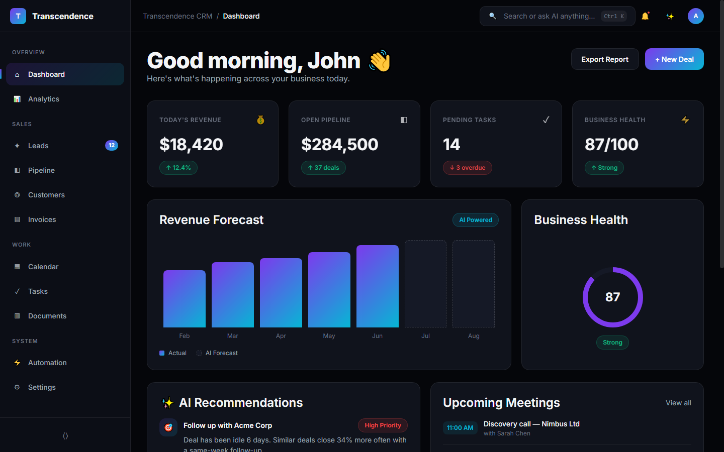 Transcendence CRM